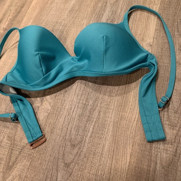 Teal swim suit top 36C - Picture 7 of 8